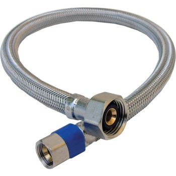 Faucet Connector, Braided SS - 3/8" Comp x 1/2" FIP, 30"