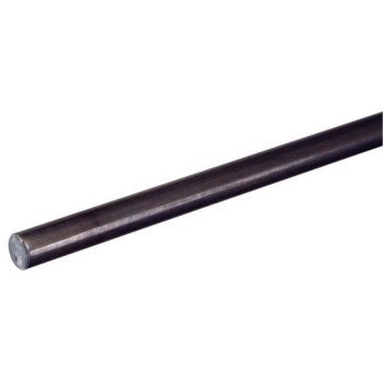 Unthreaded Smooth Steel Rod, Zinc - 1/4" x 36"
