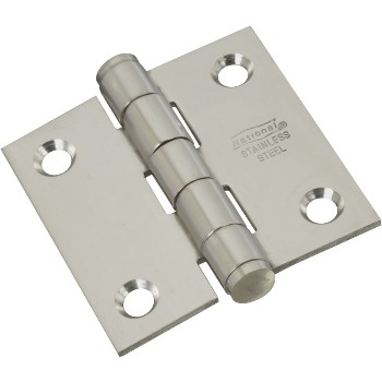 National N276-964 Stainless Steel Door Hinge,  2" x 2" 