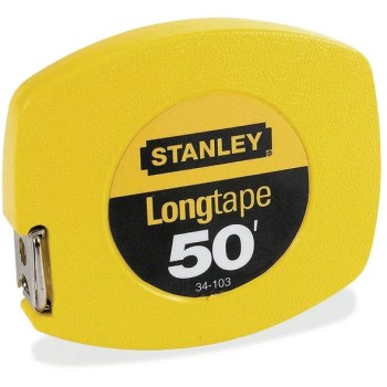 Stanley 34-103 Steel Long Tape ~ 3/8 x 50 ft. 