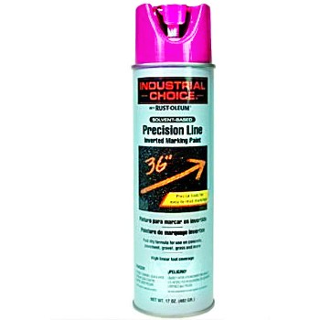 Rust-oleum 1861838 Inverted Marking Spray Paint, Fluorescent Pink