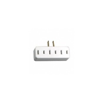 Leviton 002-65-w Wh 3-outlet Adapter