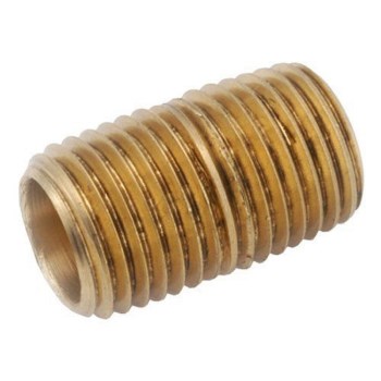 Red Brass Pipe Nipple - 1/2" x 1-1/2"