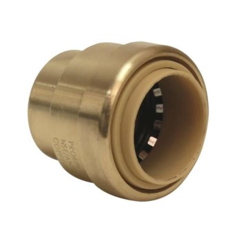 Brass Push Fit Cap - 3/4"