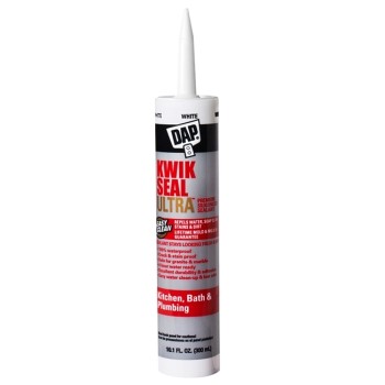 DAP 18898 Kwik Seal Ultra Siliconized Sealant, Clear ~ 10.1 oz Tube