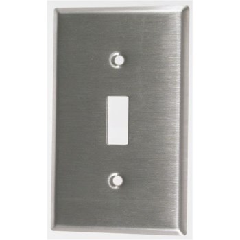Single Switch Plate - Stainless Steel