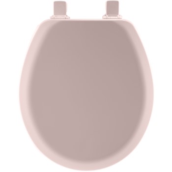Round Molded Wood Toilet Seat ~ Pink