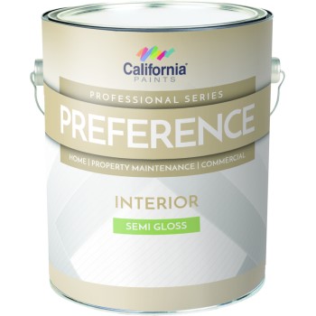 California Prod/grayseal 50211-1 Interior Paint, Tintable White Semi Gloss ~ Gallon