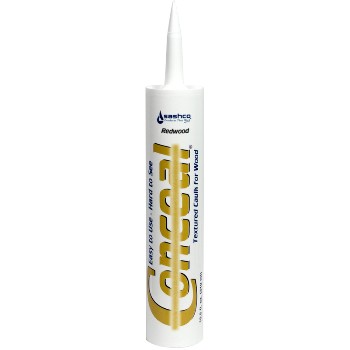 Sashco 46060 Textured Caulk For Wood, Redwood ~ 10.5 Oz