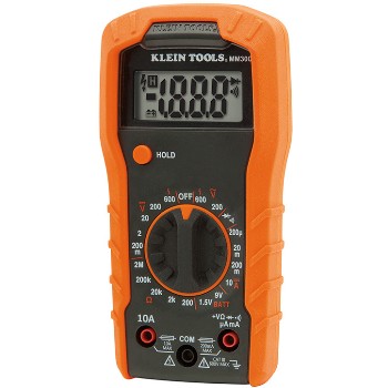 Klein Tools MM300 Manual-Ranging 600v Digital Multi-Meter ~ 6 H x 1.78 D