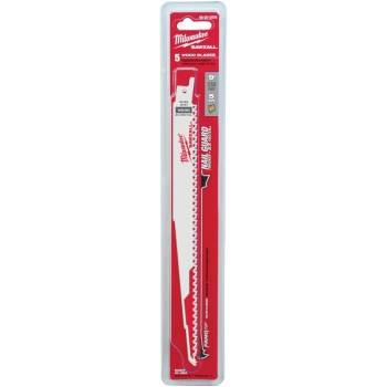 Milwaukee Sawzall Nail Embedded Wood Blade - 9", 5pk