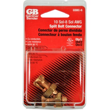 Gardner Bender Copper Split Bolt Connector - #6 AWG
