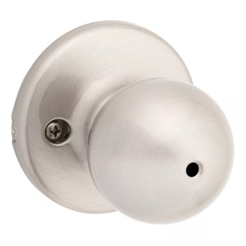 Kwikset Polo Privacy Knob, Satin Nickel - Boxed