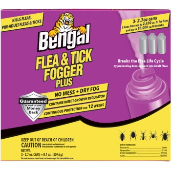 Bengal Flea & Tick Fogger - 3pk