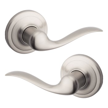 Kwikset Tustin Half Dummy Lever, Satin Nickel - Right Hand