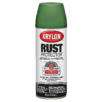 Rust Protector Enamel, Satin Moss Green ~12 oz Spray