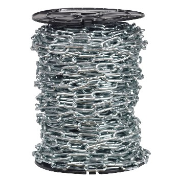 Straight Link Coil Chain, Blu-Krome Finish  ~ 2/0 x 125Ft
