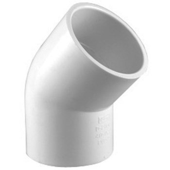 Charlotte Pipe PVC Schedule 40 45-Degree Elbow, Slip x Slip - 2"