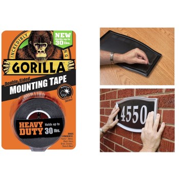 Gorilla Double Sided Heavy Duty Mounting Tape 1x60 Black