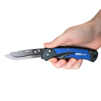 Accusharp Razor Knife, Blue - 3-1/2"