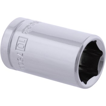 Socket, 6-Point - 1/4" Drive, 10mm
