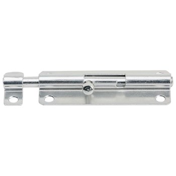 Barrel Bolt, Zinc - 5"