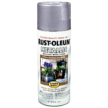 Rust-Oleum 7271830 Metallic Spray ~ Silver, 11 oz spray cans