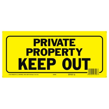 Hy-Ko Warning Sign - Private Property Keep Out