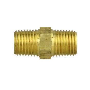 Anderson Metals Lead Free Brass Hex Nipple - 1/2"