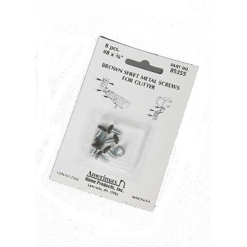  Amerimax   85355 Br 8pk Sht Mtl Screws