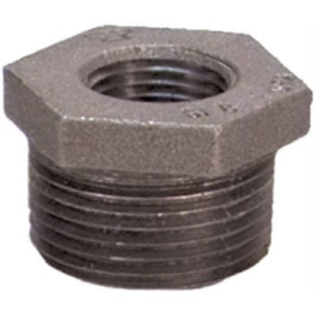 Hex Bushing, Black Steel - 1" x 3/4"