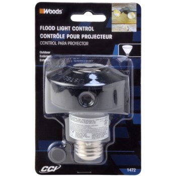Woods Outdoor Flood/Spot Light Sensor Socket Switch