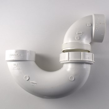 Charlotte Pipe PVC DWV P-Trap with Union - 2"