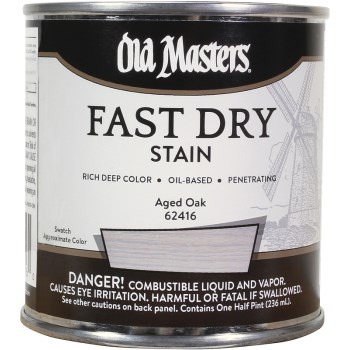 Fast Dry Stain, Aged Oak ~ 1/2 pint