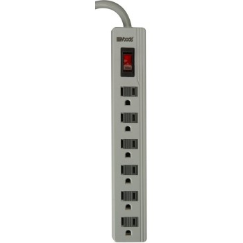 Compact Surge Protector - 6 outlet 