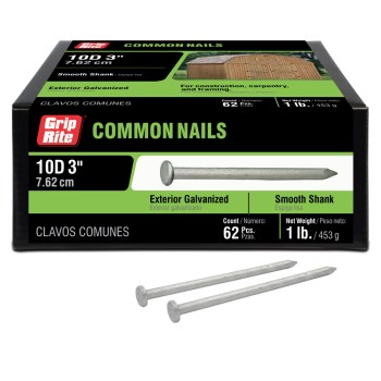 Prime Source Galvanized Common Nail - 10d (3"), 1 Lb