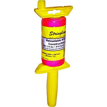 StringLiner Pro Cord Reel, Fluorescent Pink ~ 250 Ft
