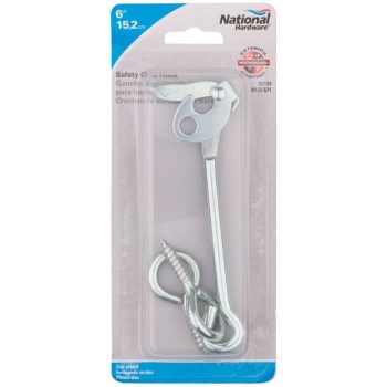 Safety Gate Hook,  Zinc  ~ 6"