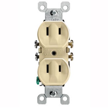 Flush Duplex Outlet ~ 2 Wire