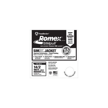 Southwire 27727428 Romex - Grounded NM Wire - 14/2g 100ft.