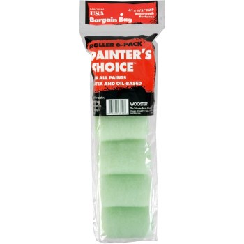 Roller Cover, Trim ~ 4" x 1/2" - Pack of 6