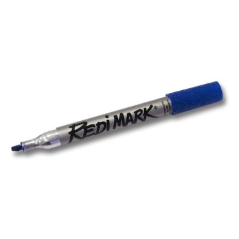Dixon/prang 87180 Redi-mark Markers, Permanent Blue