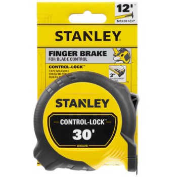 Stanley CONTROL-LOCK Tape Measure - 30 Ft