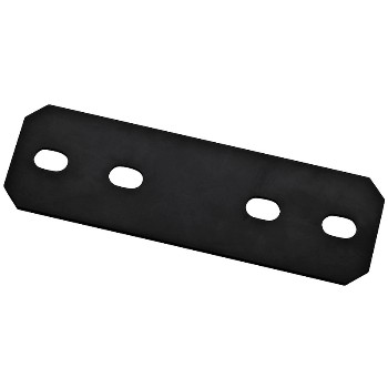 National N351-453 Mending Plate, Rectangular Black Finish ~ 9.5" x 3"