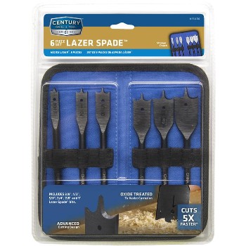 6pc Lazer Spade Bit Set