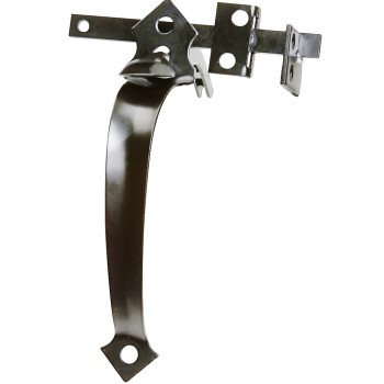 In-Swinging Door/Gate Latch, Black ~ 24" 