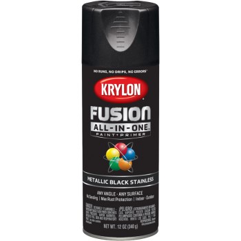 Krylon K02790007 2790 Sp Mt Blk Stainless Paint