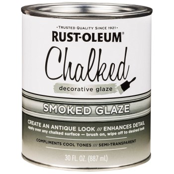 Chalked Decorative Glaze, Semi-Transparent Smoke  ~ 30 oz