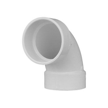 Charlotte Pipe PVC DWV 90-Degree Elbow, Hub x Hub - 4"