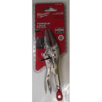Milwaukee 4" Torque Lock Long Nose Locking Pliers